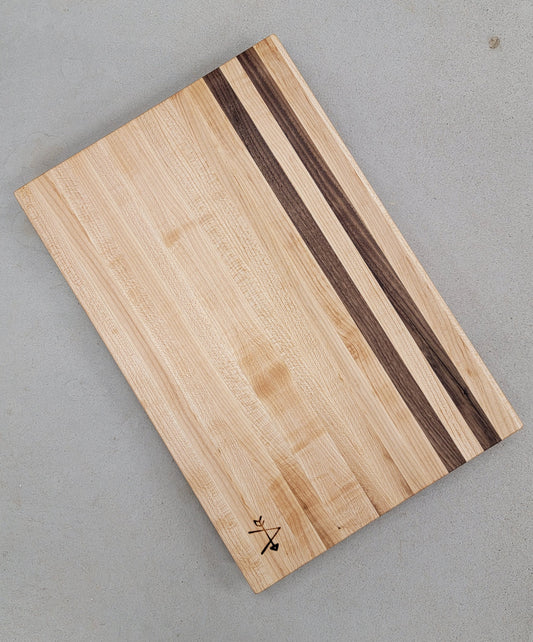 Maple and Walnut Wood Cutting Board
