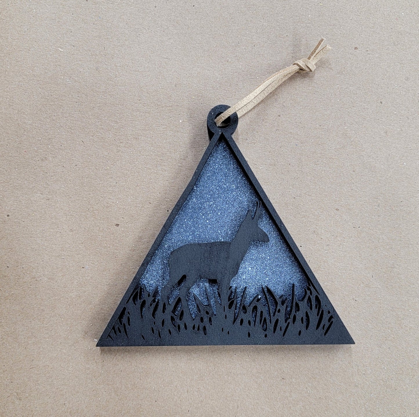 " Pronghorn " Large Wooden Ornament