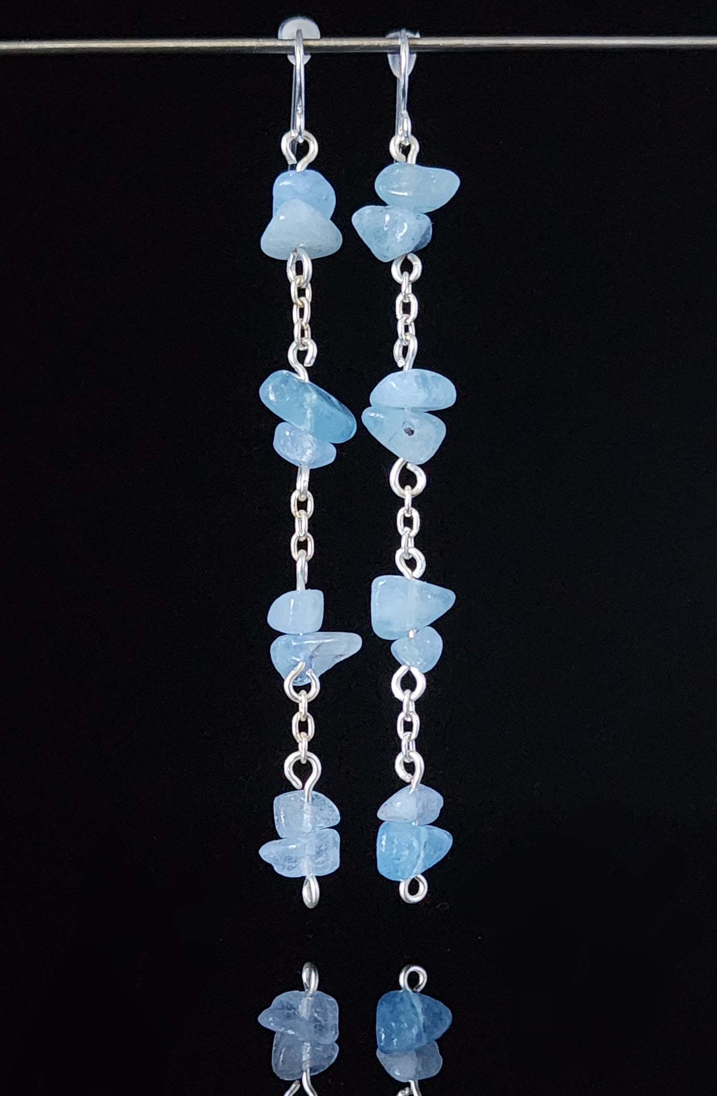 Aquamarine Chip Earrings
