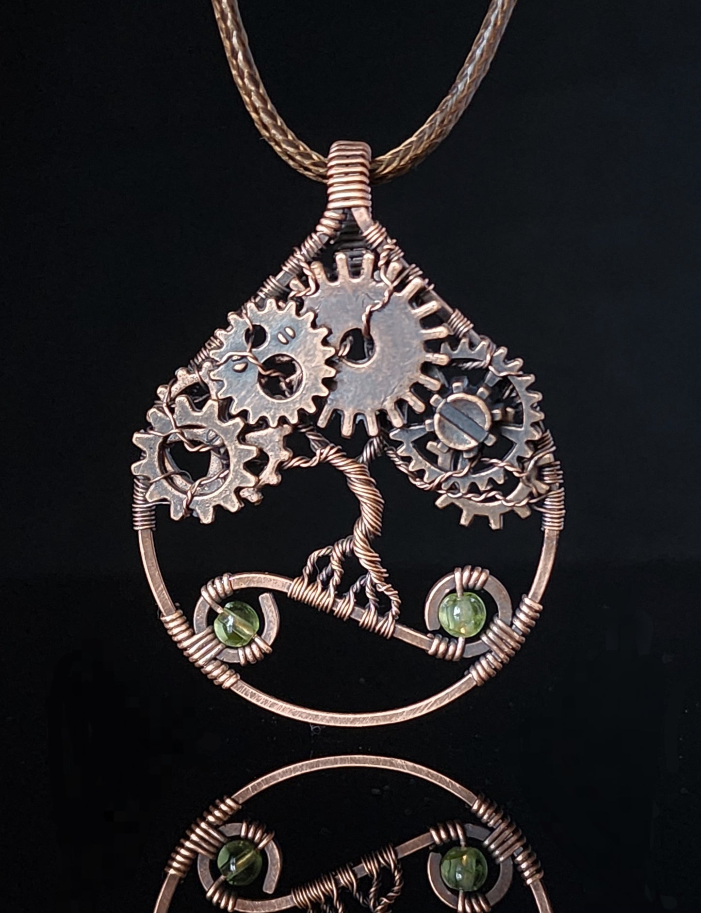 Steampunk Tree Pendant Necklace
