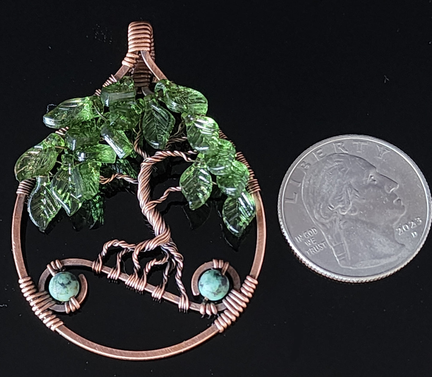 Leafy Tree Pendant Necklace