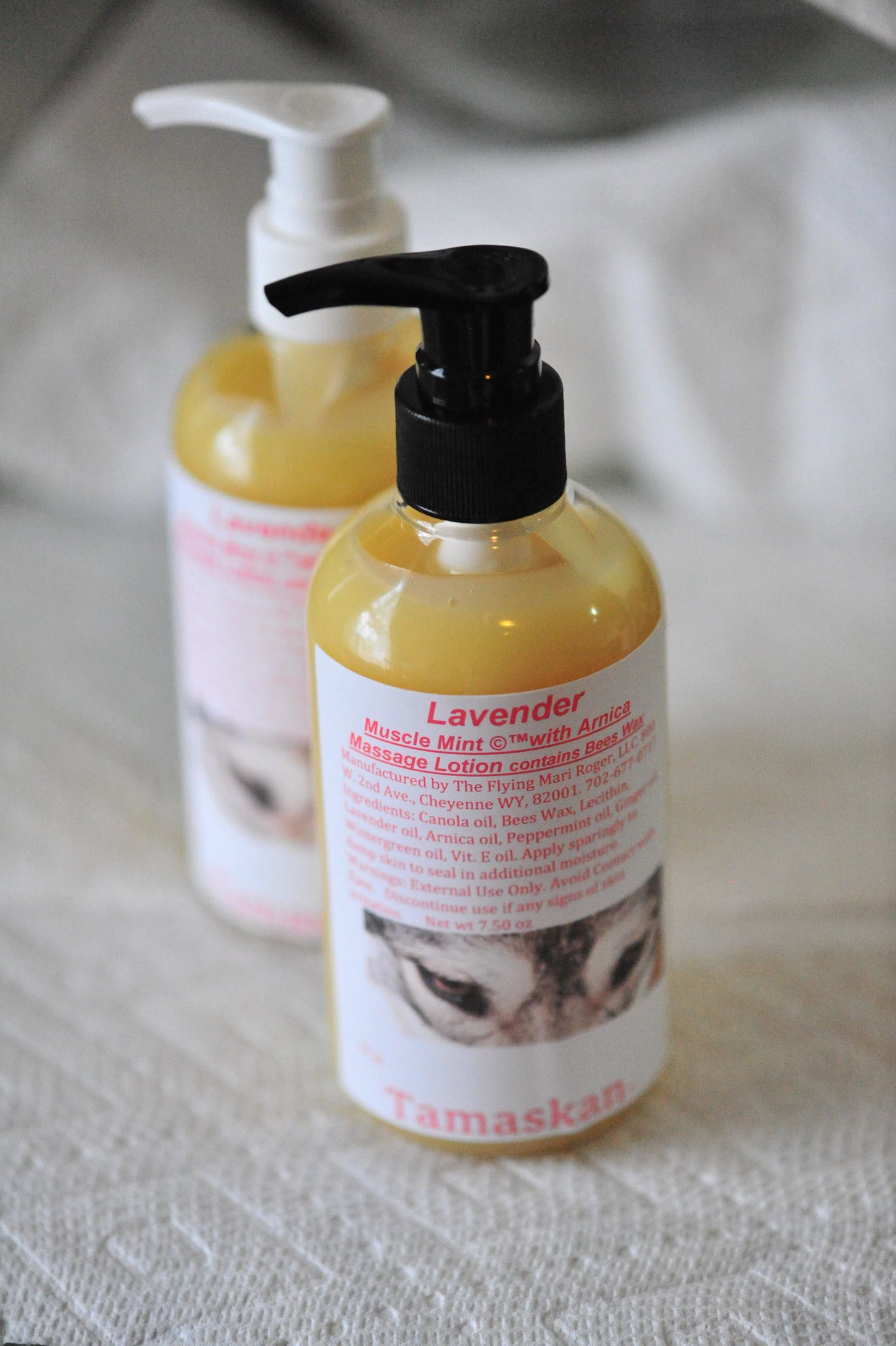Muscle Mint- Lavender with Arnica Pump Bottle Massage Lotion