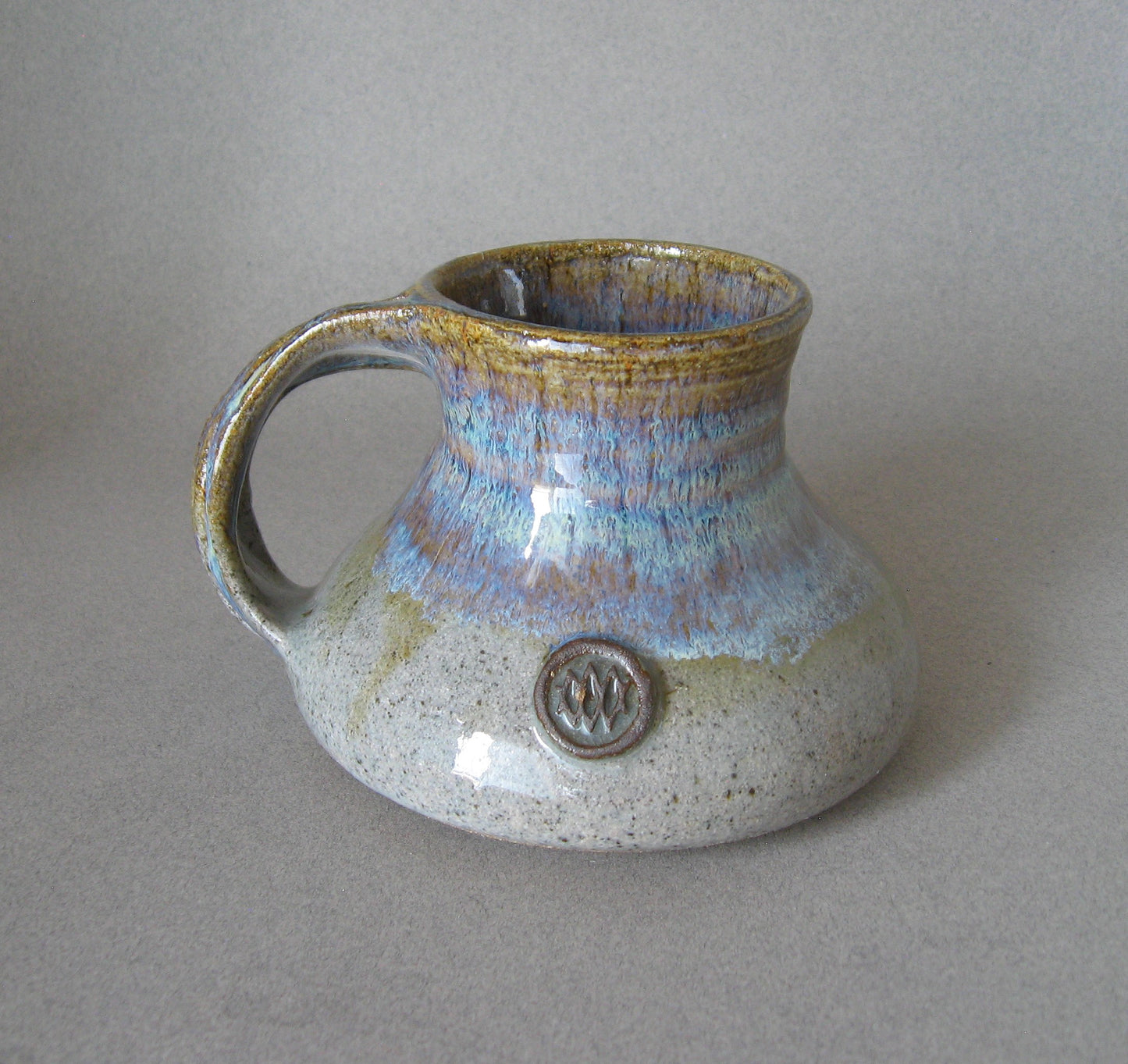 No-Tip Mug - Blue and Grey Glaze