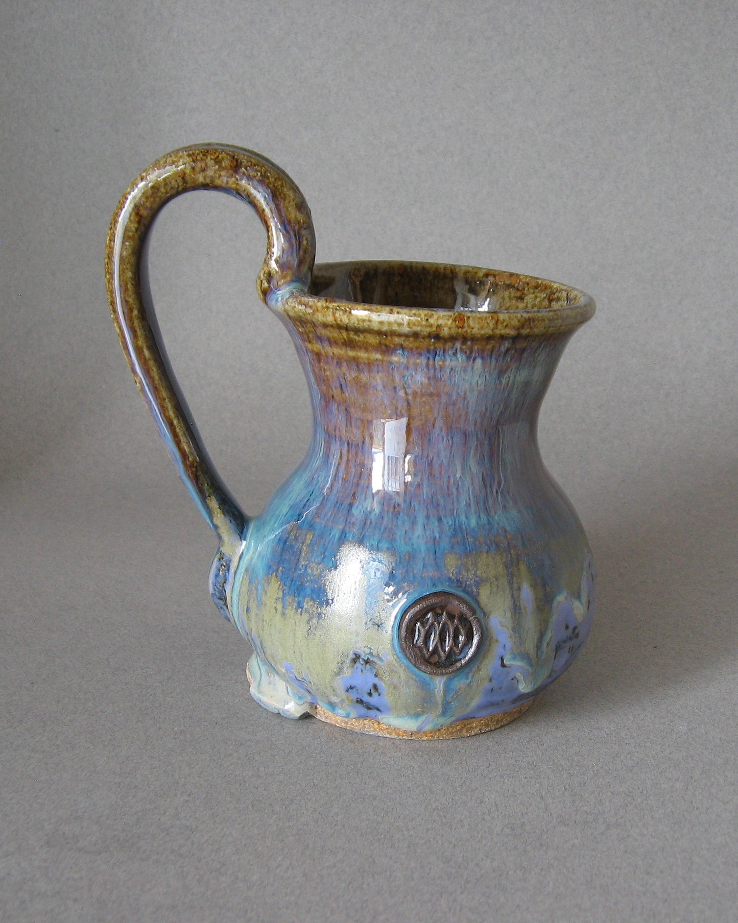 Magoon Mug - Tan Blue and Purple Glaze
