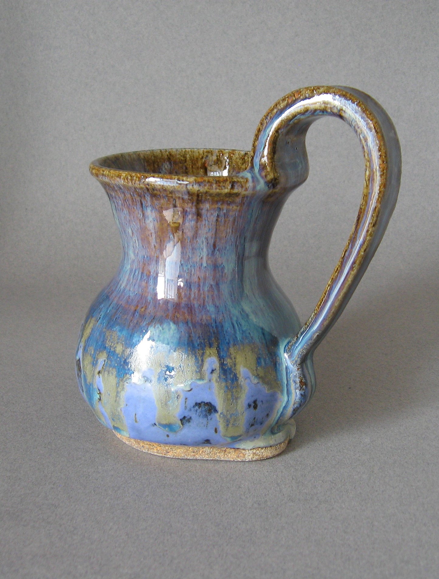 Magoon Mug - Tan Blue and Purple Glaze