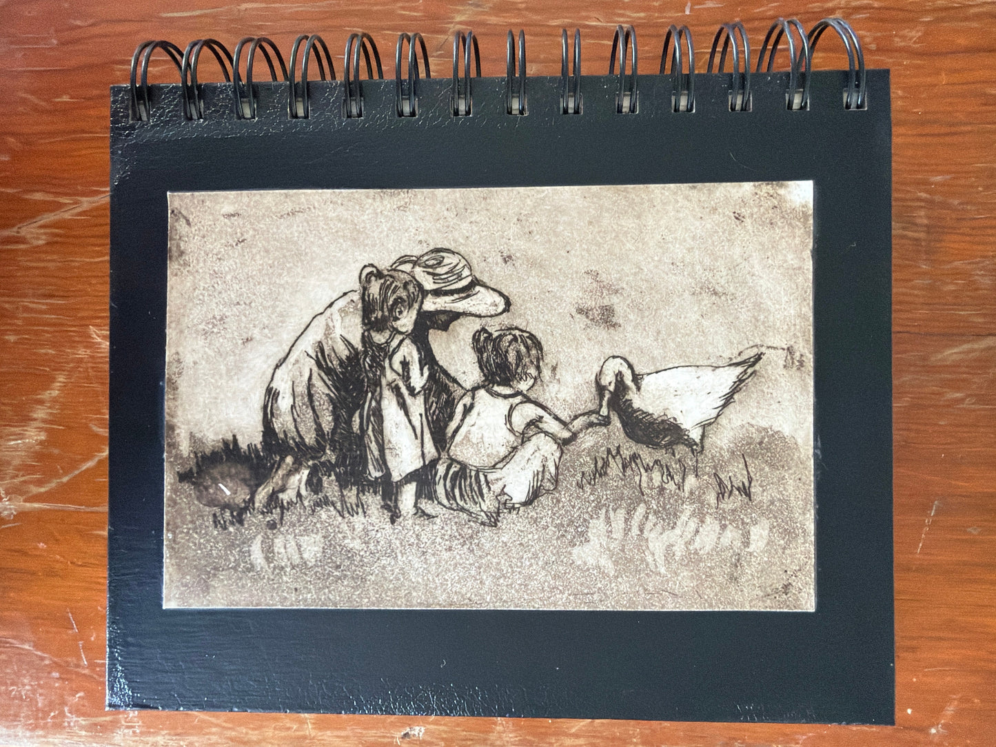 Wire Bound Sketchbook- 6x7 Black - "This is How"