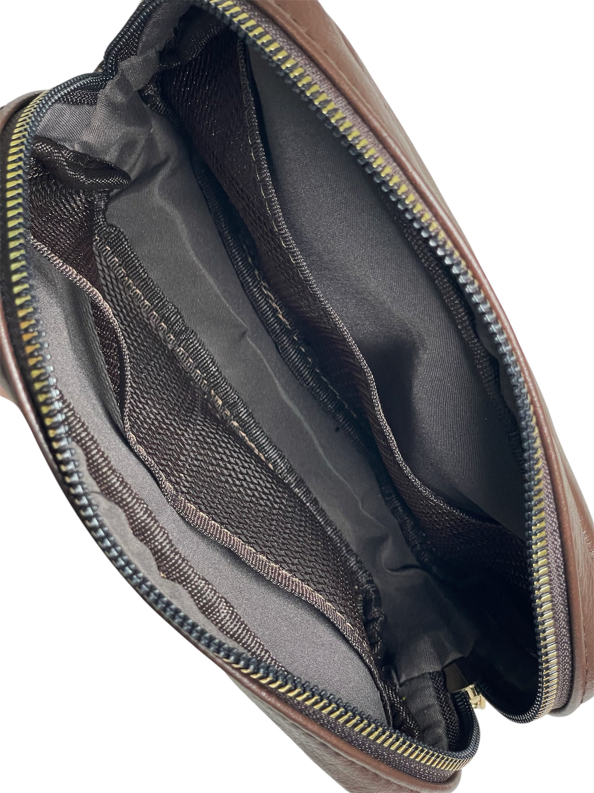 Belt Bag/Purse/Fanny Pack- Golden Hollyhocks on Brown