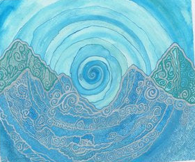 " Misty Mountains " Greeting Card