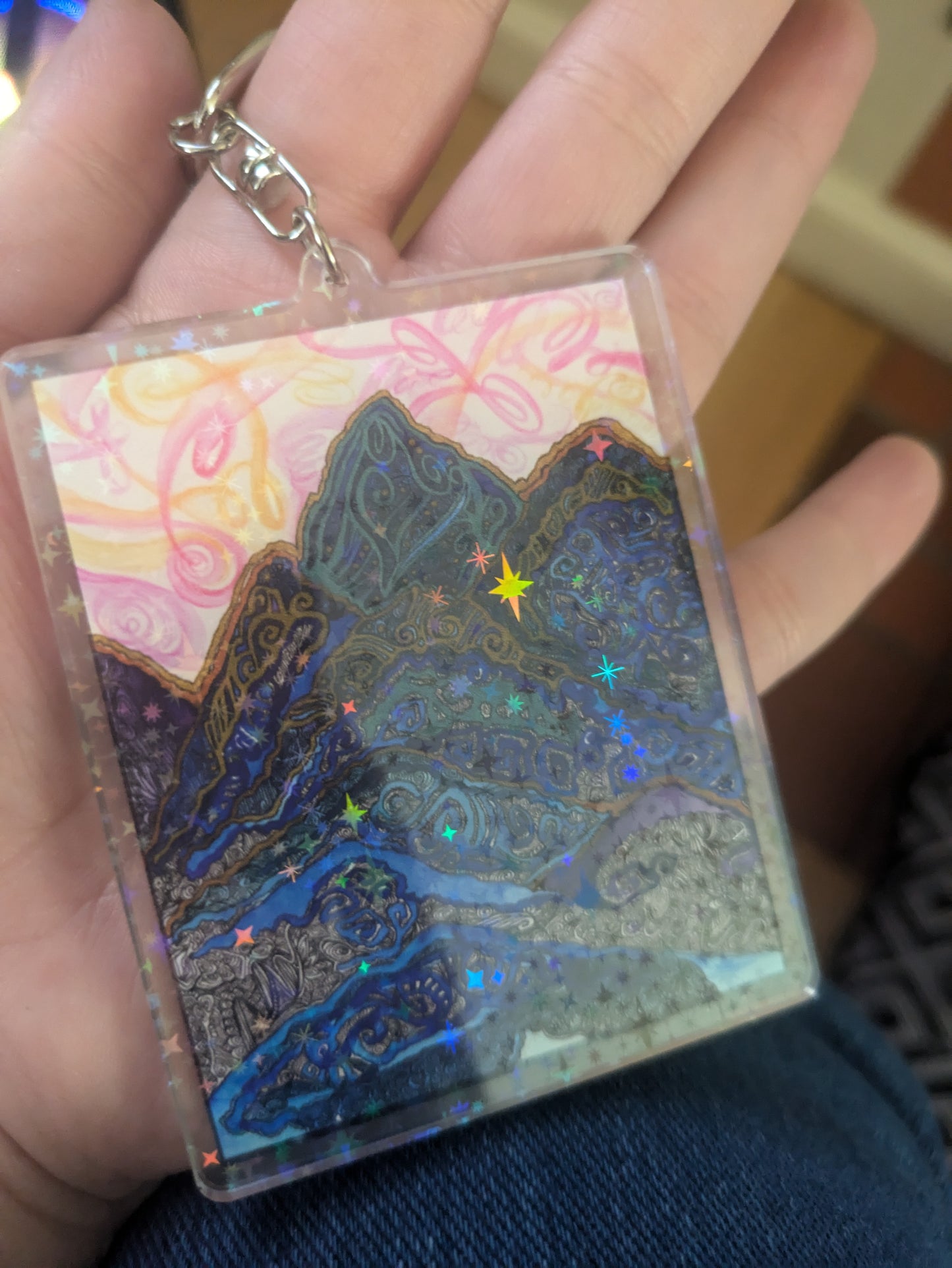 " Indigo Indifference " Keychain or Magnet