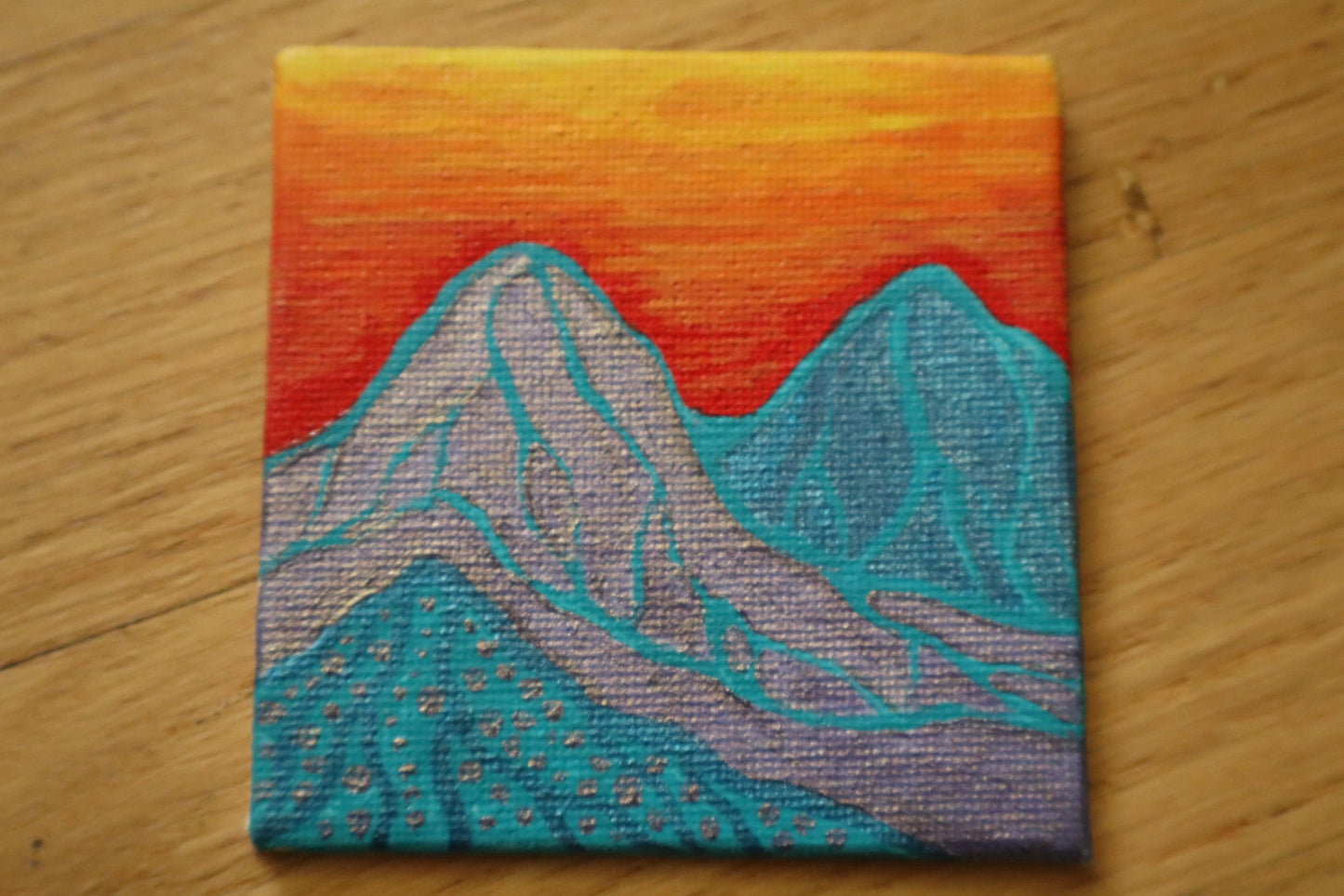 Magnet- Handprinted Canvas