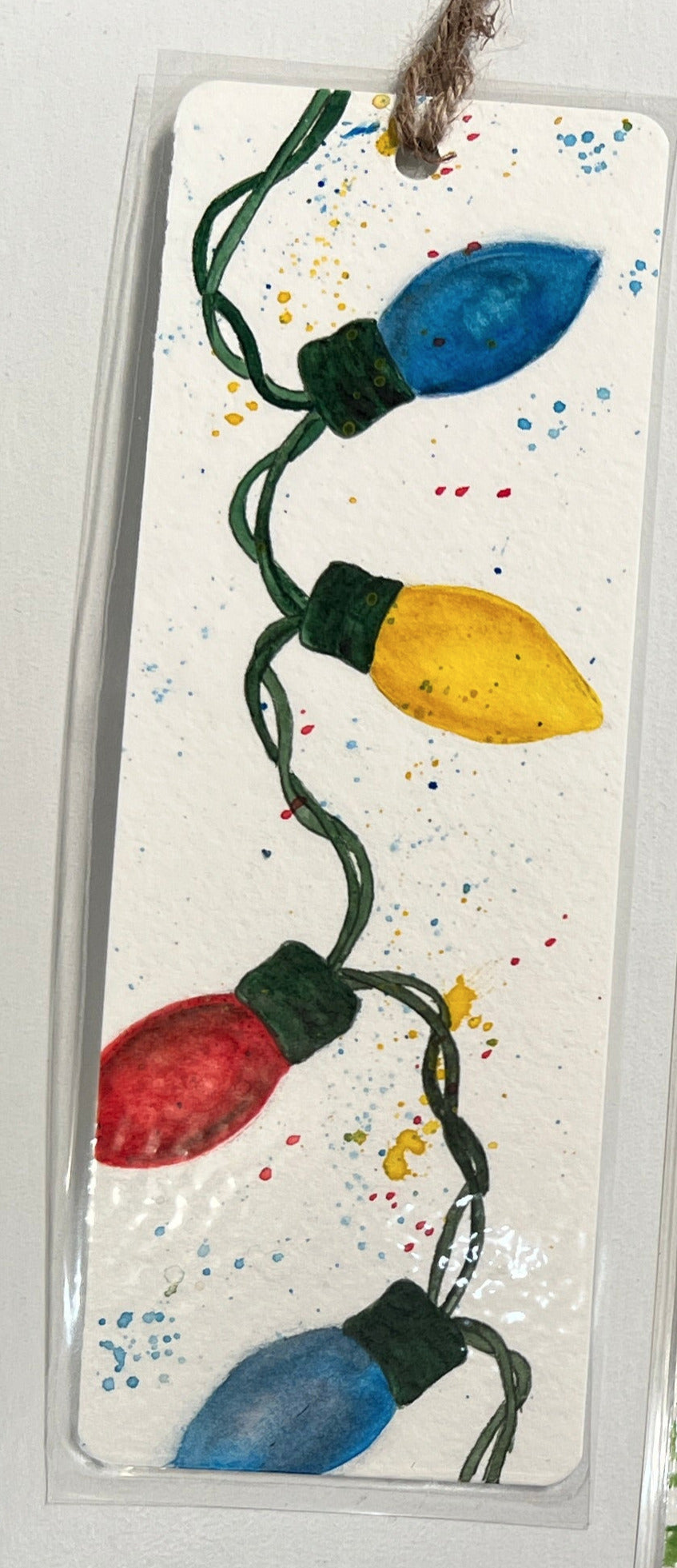 " Christmas Theme " Original Watercolor Bookmark