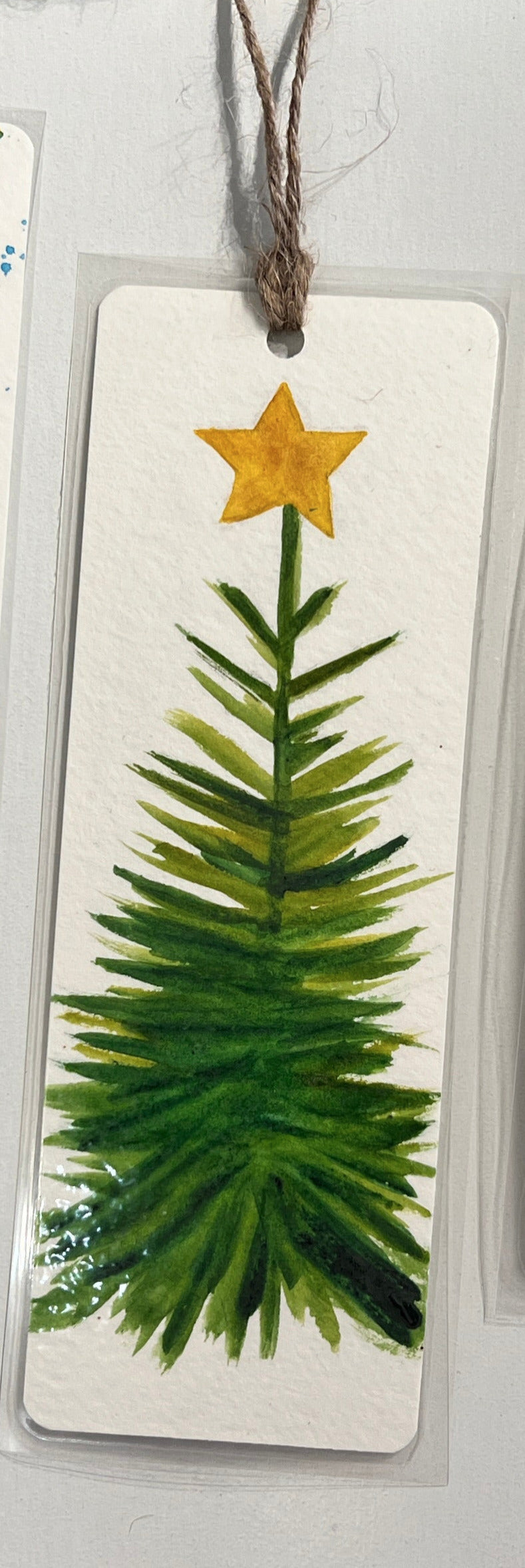 " Christmas Theme " Original Watercolor Bookmark