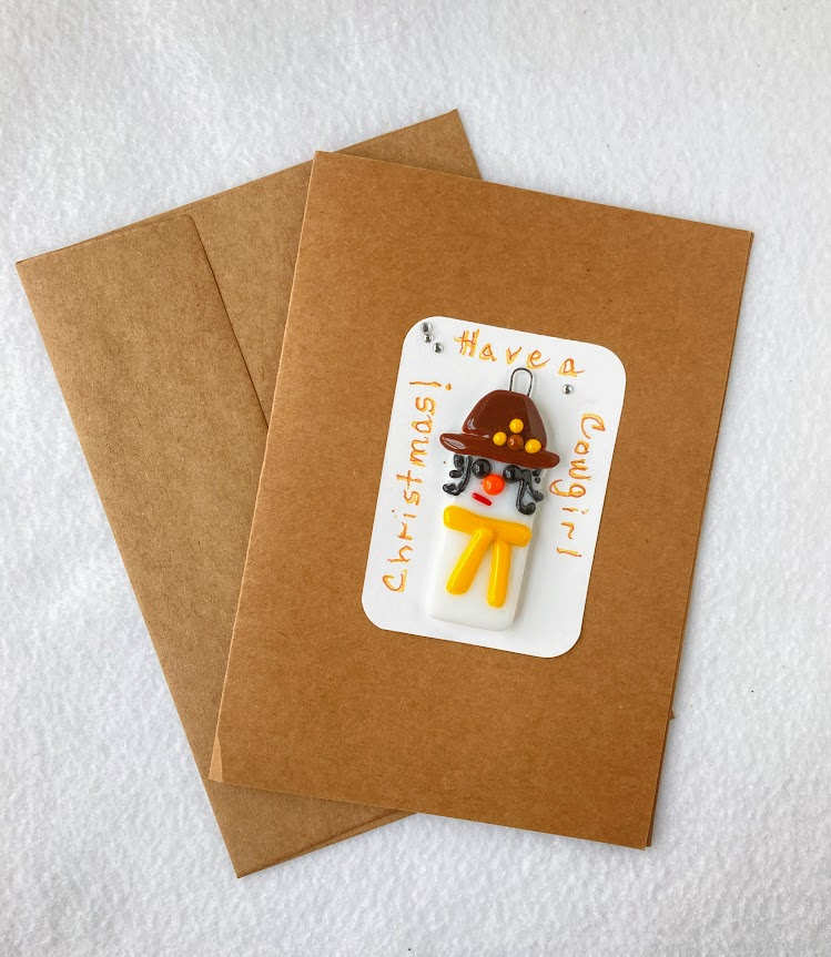" Cowgirl Christmas " Christmas Ornament And Card