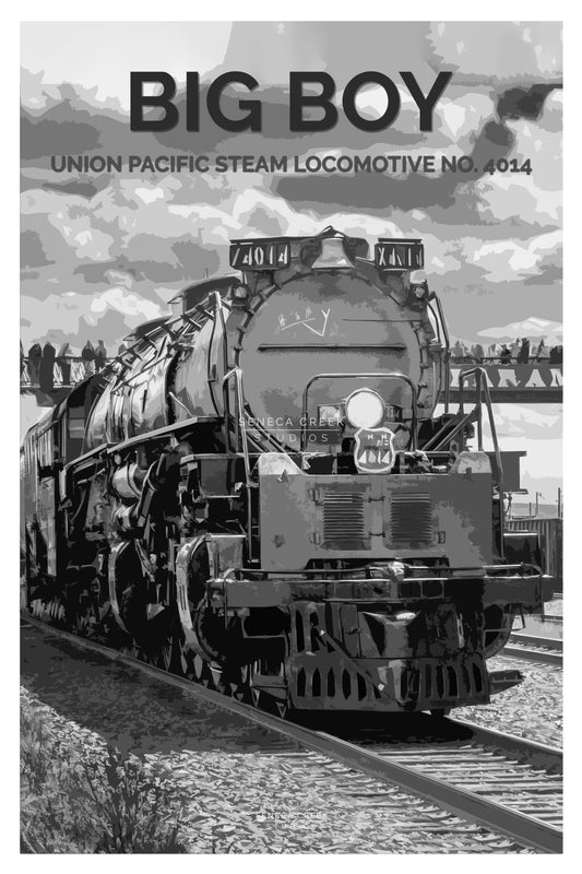 Big Boy 4014 Steam Engine Poster