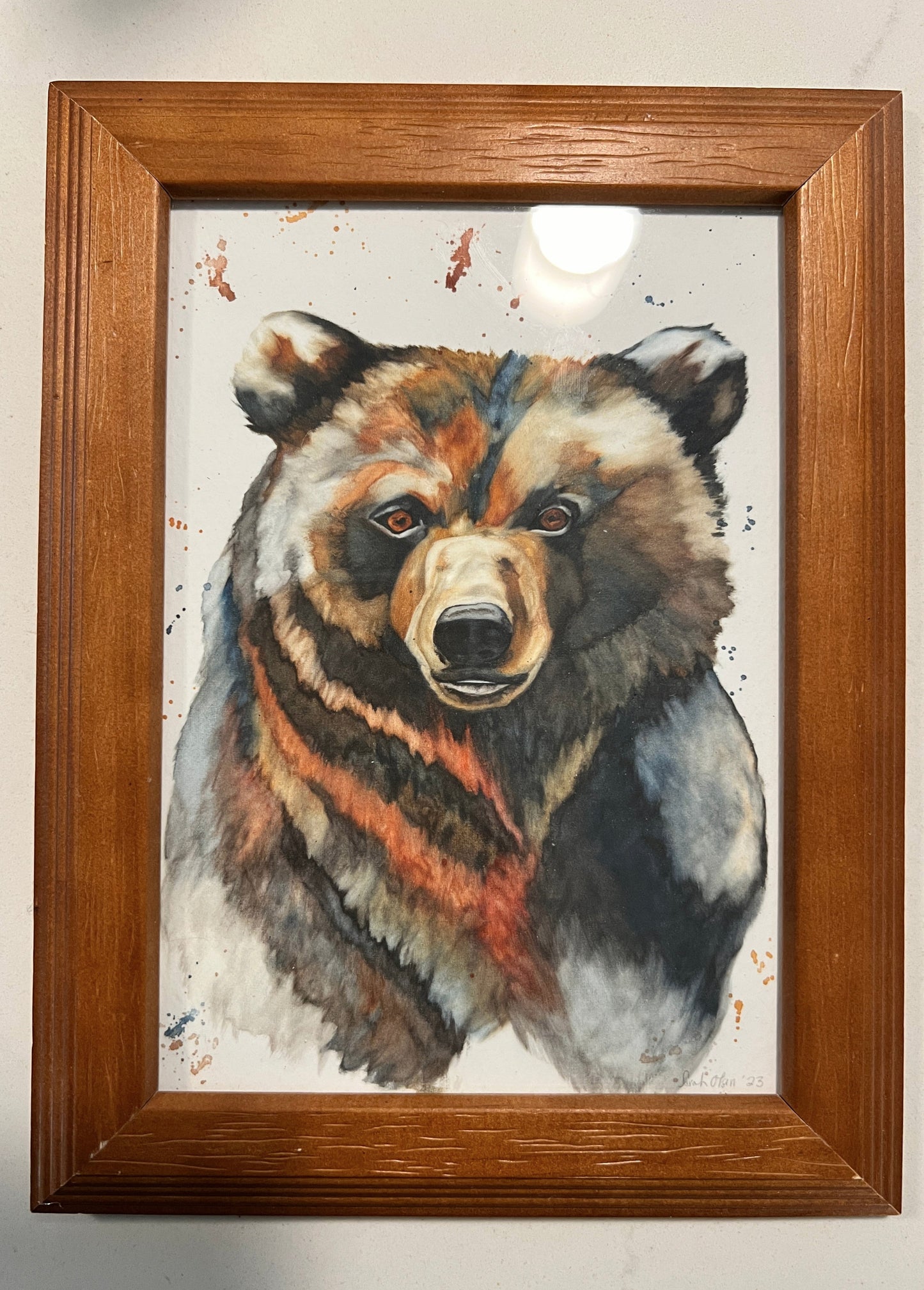 " Autumn Bear " Watercolor Print