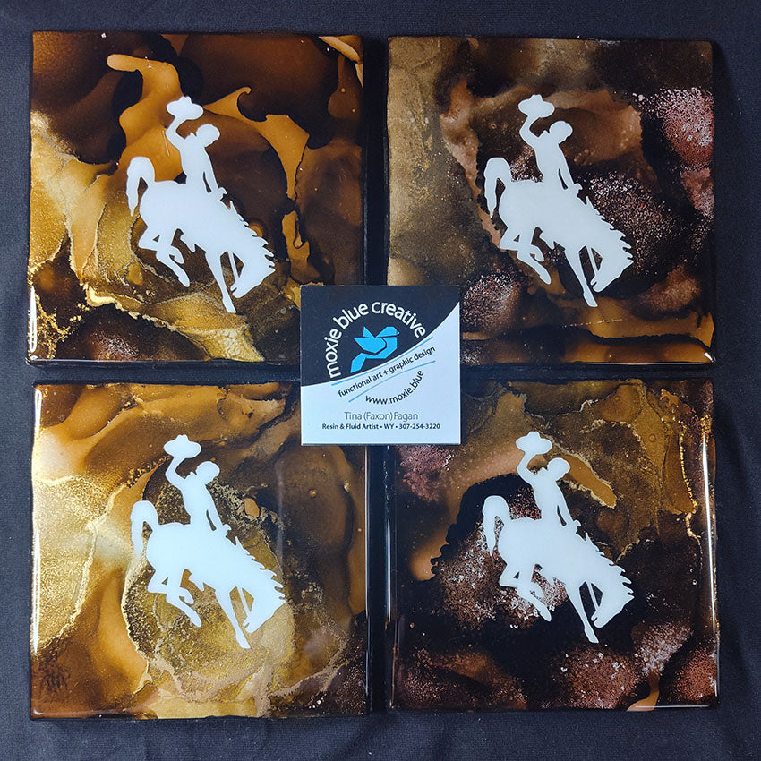 " Steamboat " Coasters Set of 4 (24026 )