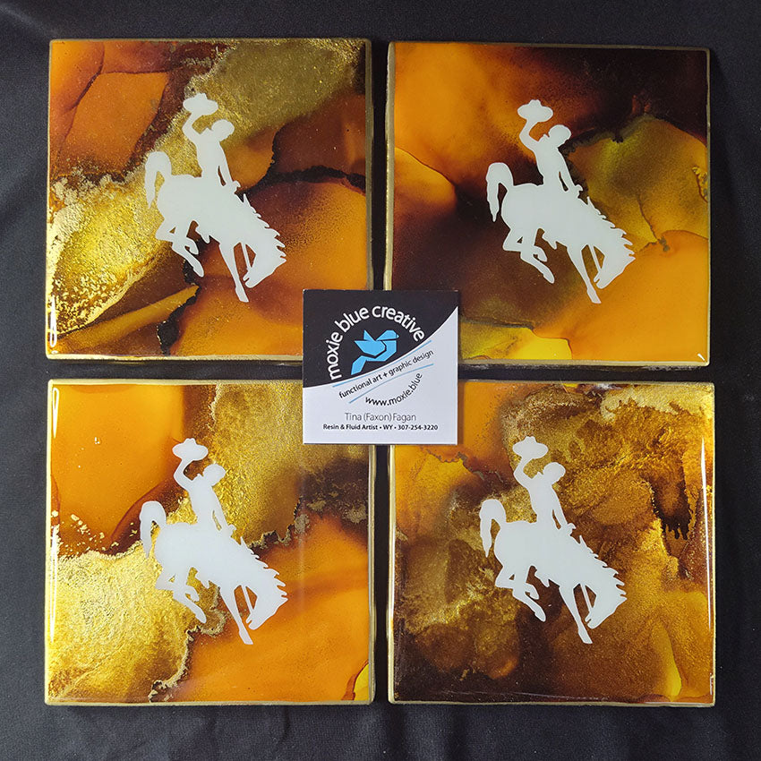 " Steamboat " Coasters Set of 4 ( 24030 )