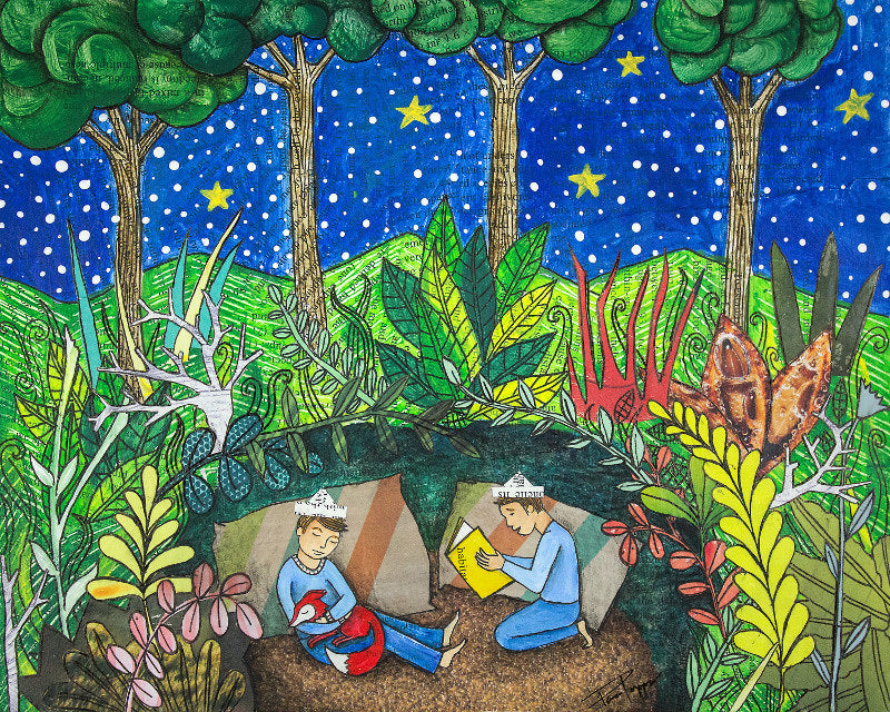 " The Fort " Mixed Media Print