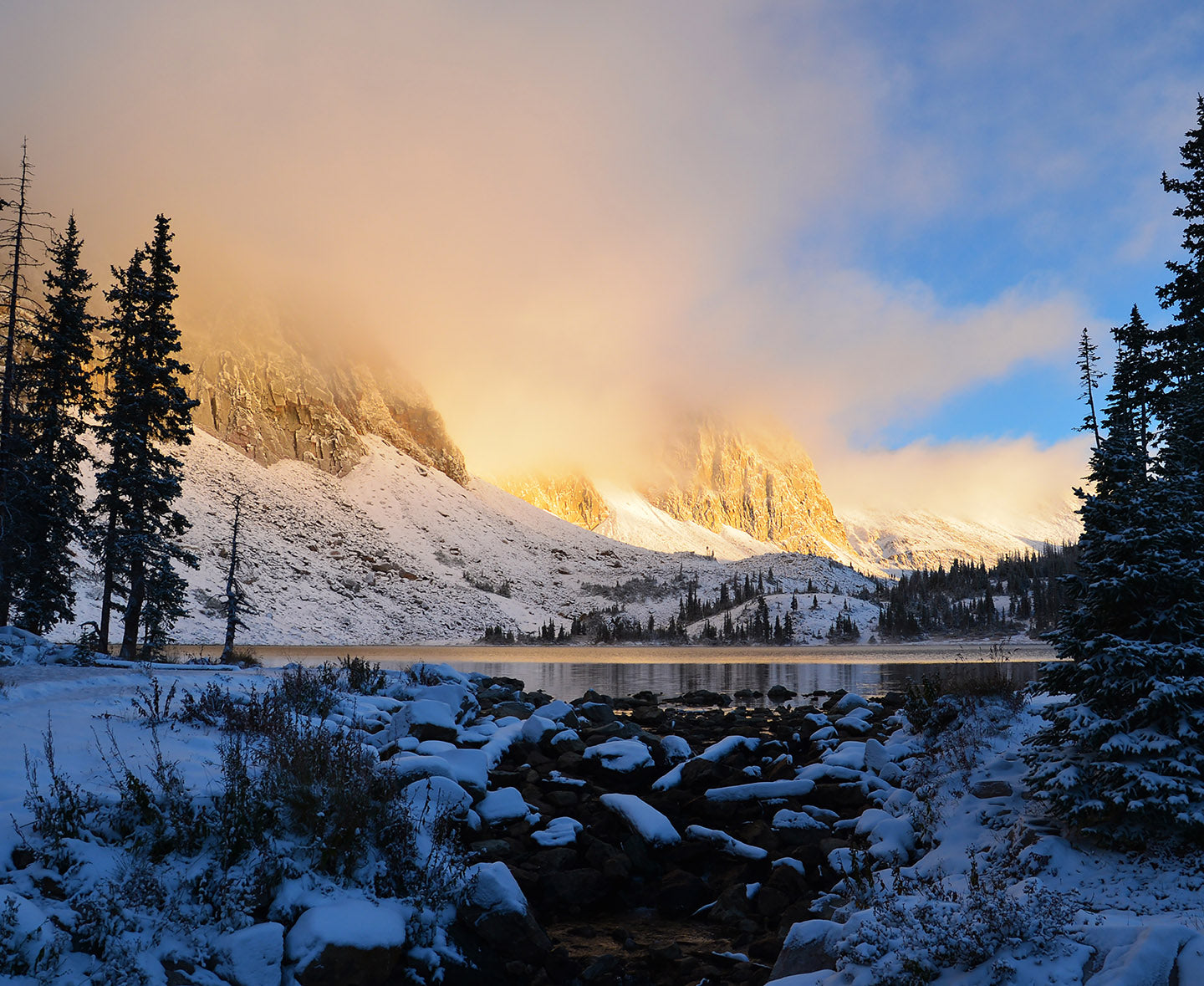 Framed Photograph - " Winter Reflections "