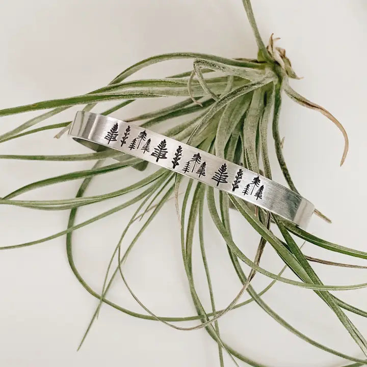 Bracelet Cuff - Forest Imprint