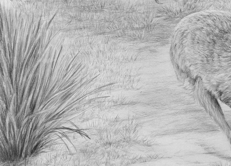"The Quarry" Graphite Pencil Print