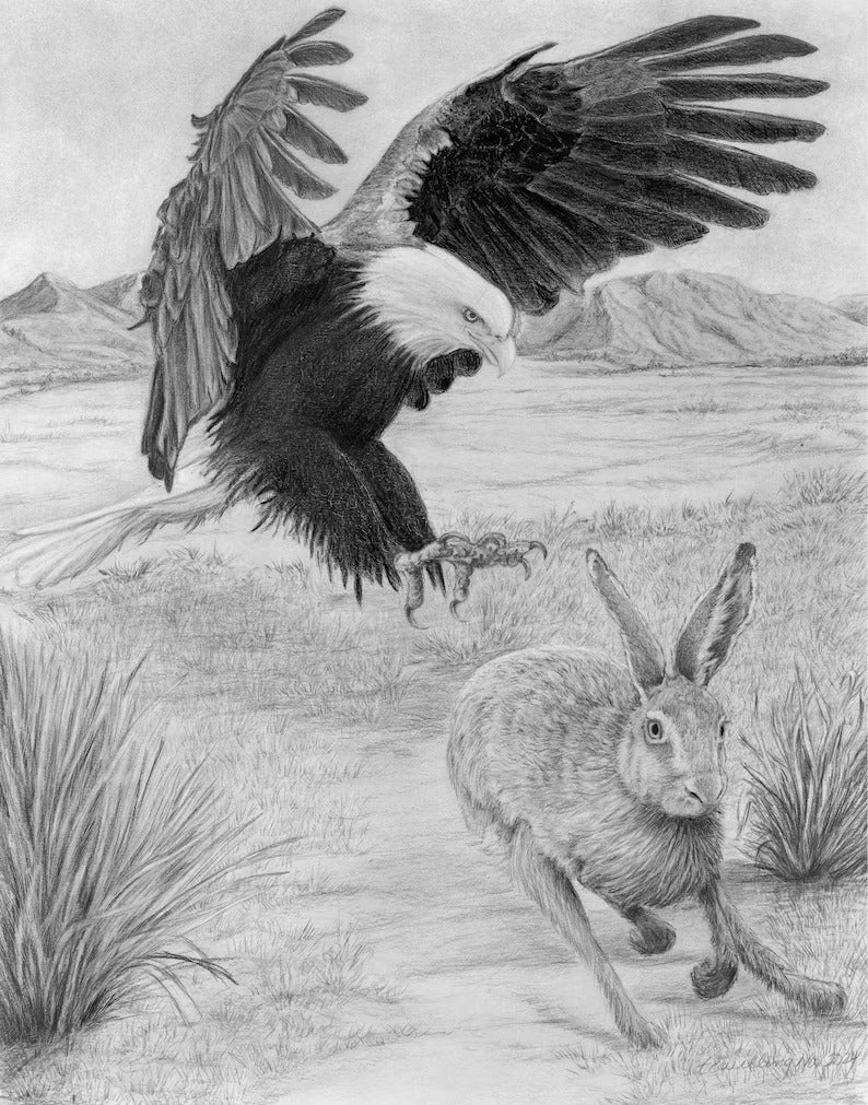 "The Quarry" Graphite Pencil Print