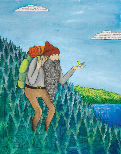 Print - " The Backpacker "