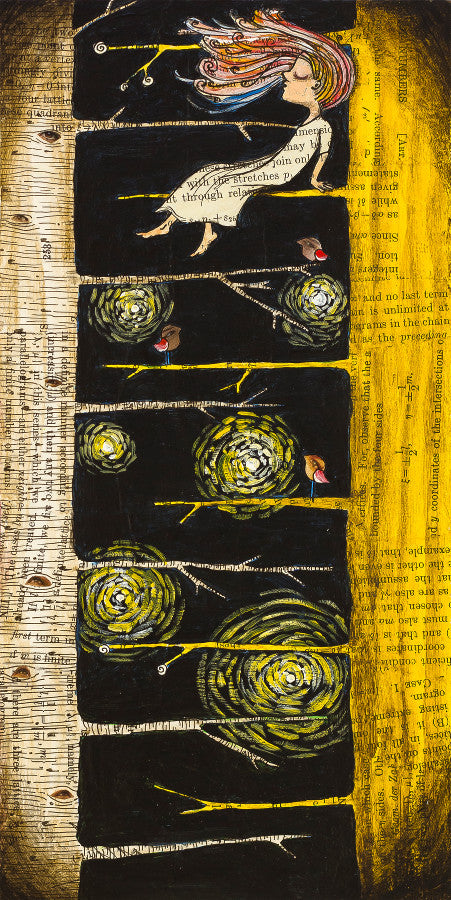 " Star-lit Dreams " Mixed Media Print
