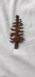 Pine Tree Rustic Patina Metal Magnet or Ornament