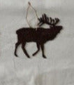 Bull Elk Rustic Patina Metal Magnet or Ornament
