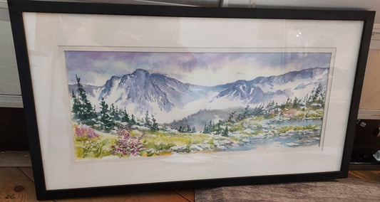 " Spring in the Snowy Range "  Original Watercolor Painting
