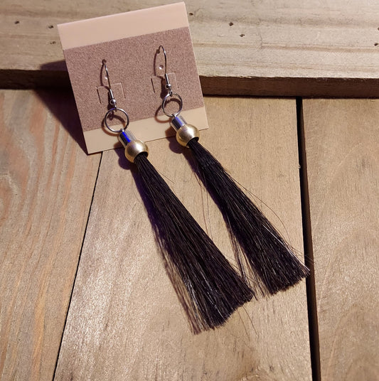 Horsehair Tassel Earrings