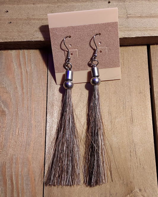 Horsehair Tassel Earrings