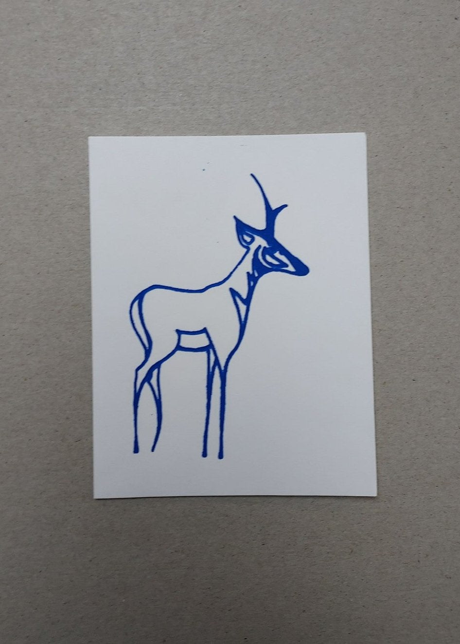 " Wyoming Wildlife " Silk Screen Greeting Card 4 Pack