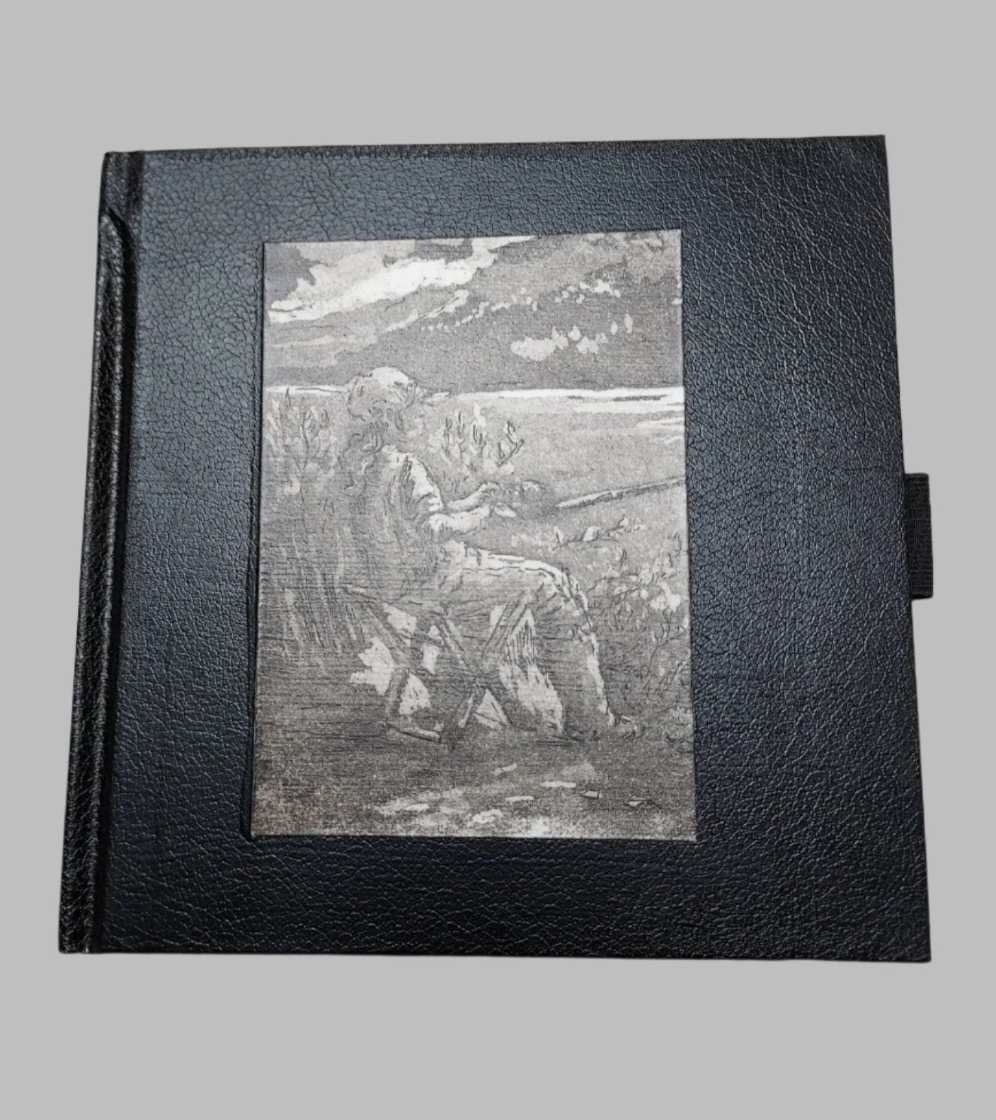 " Girl Fishing " Black Hardcover Sketchbook