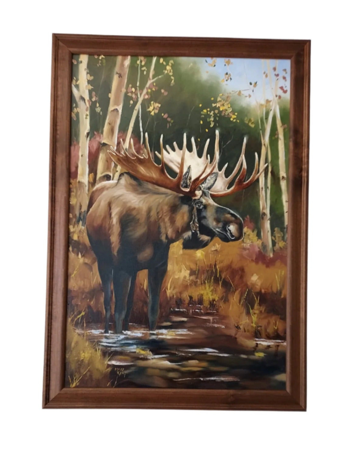 " Family is Everything " Moose Diptych Original Oil Painting