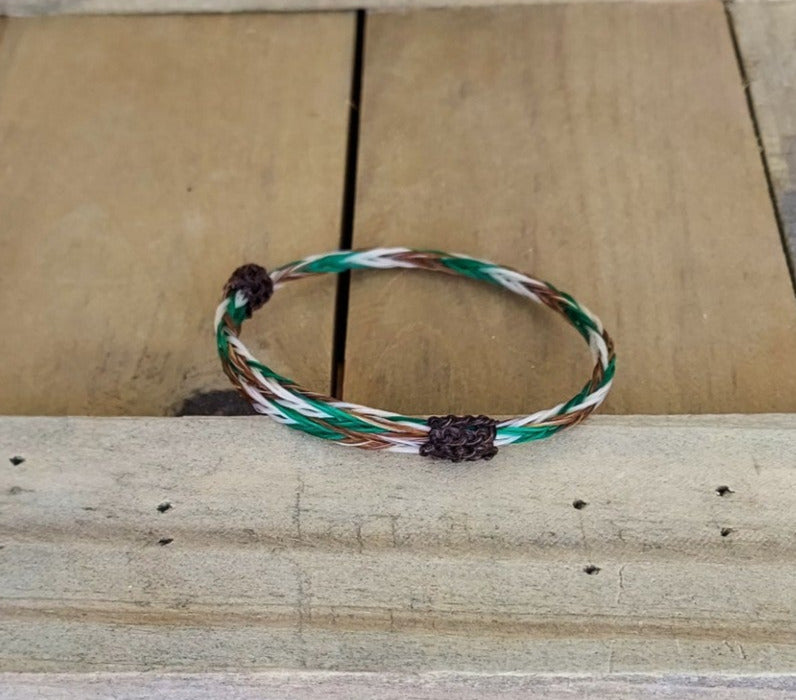Hand Braided Horsehair Single Adjustable Bracelet
