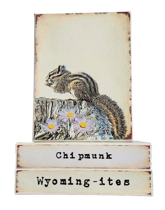 " Chipmunk Wyoming-ites" Canvas Print