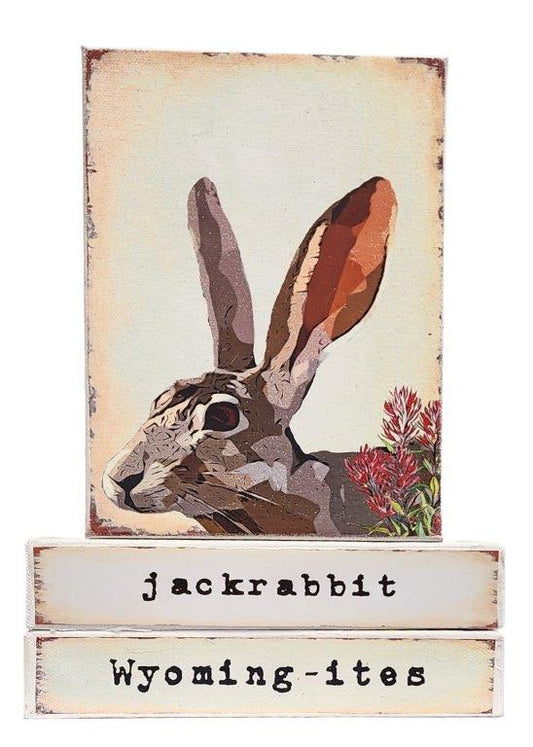 " Jackrabbit Wyoming-ites" Canvas Print