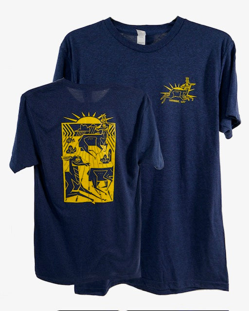 Midnight Blue " Antelope " Short Sleeve T-Shirt