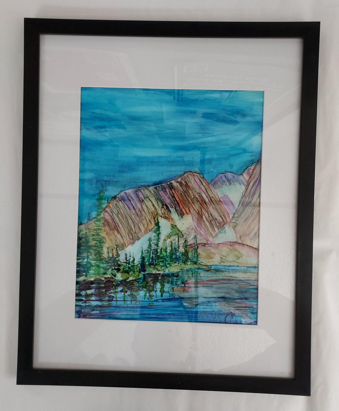 Alcohol Ink - Medicine Bow and Lake Marie