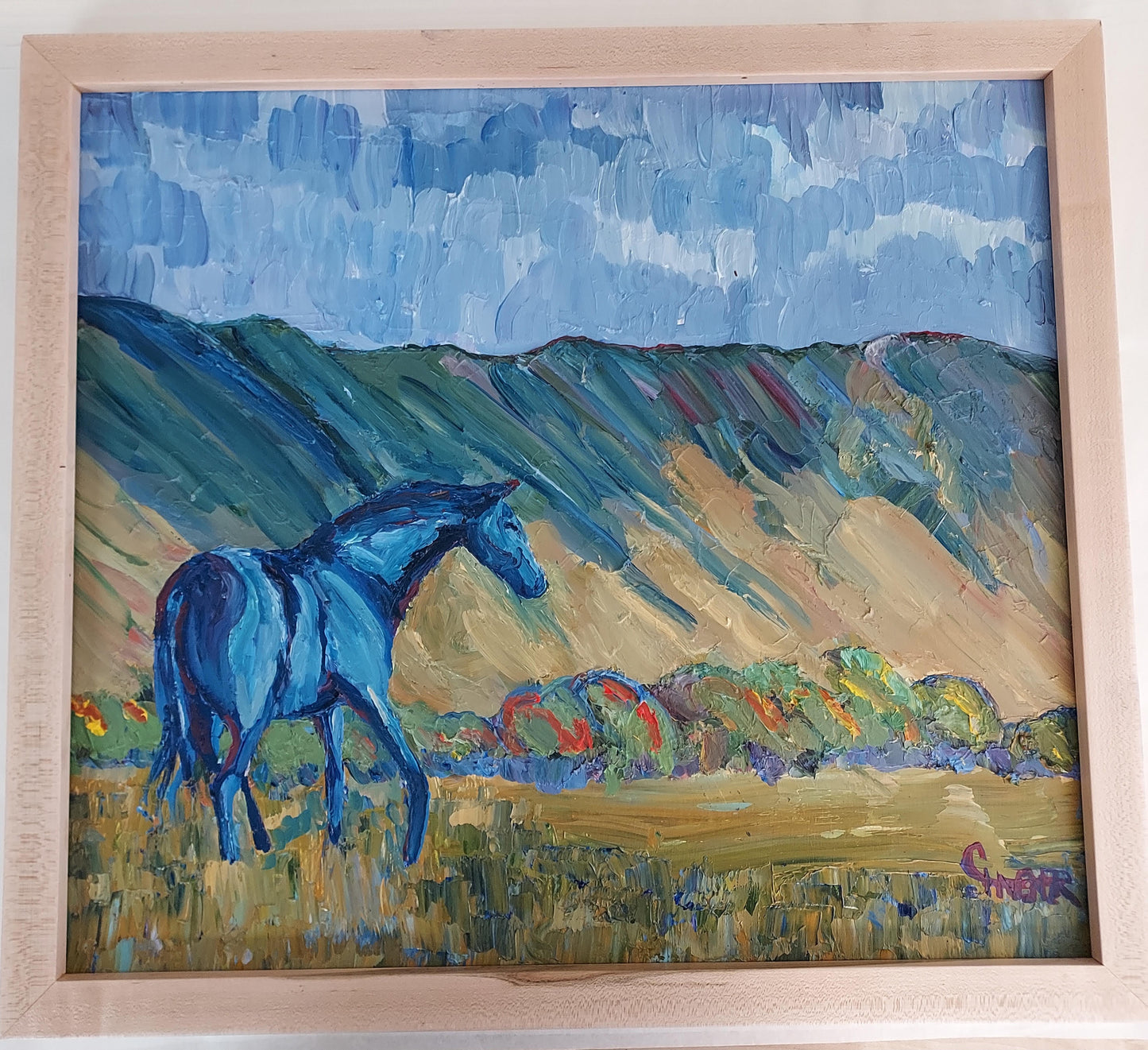 Original Oil Painting- Blue and the Ridge