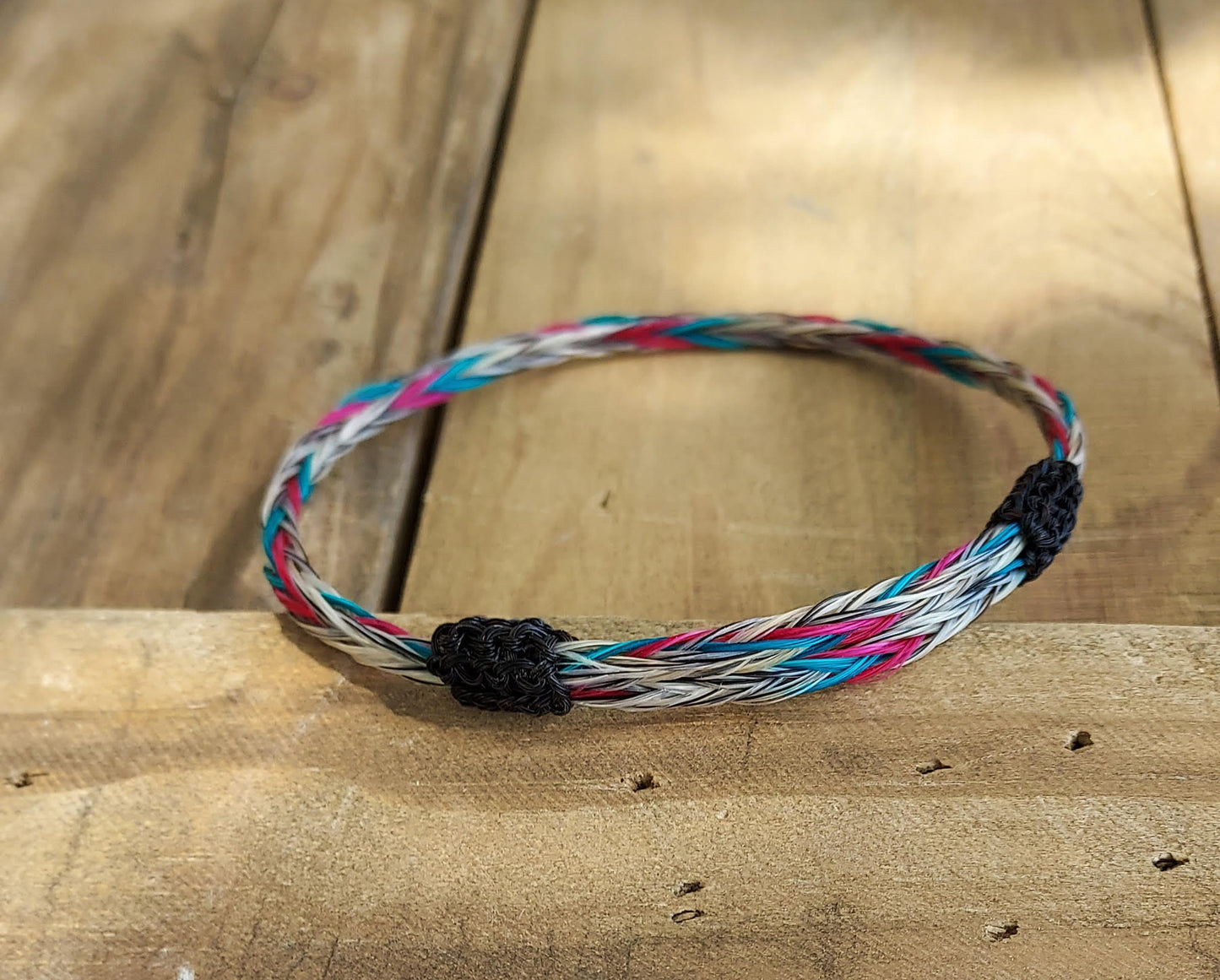 Bracelet - Hand Braided Horsehair-Single Adjustable