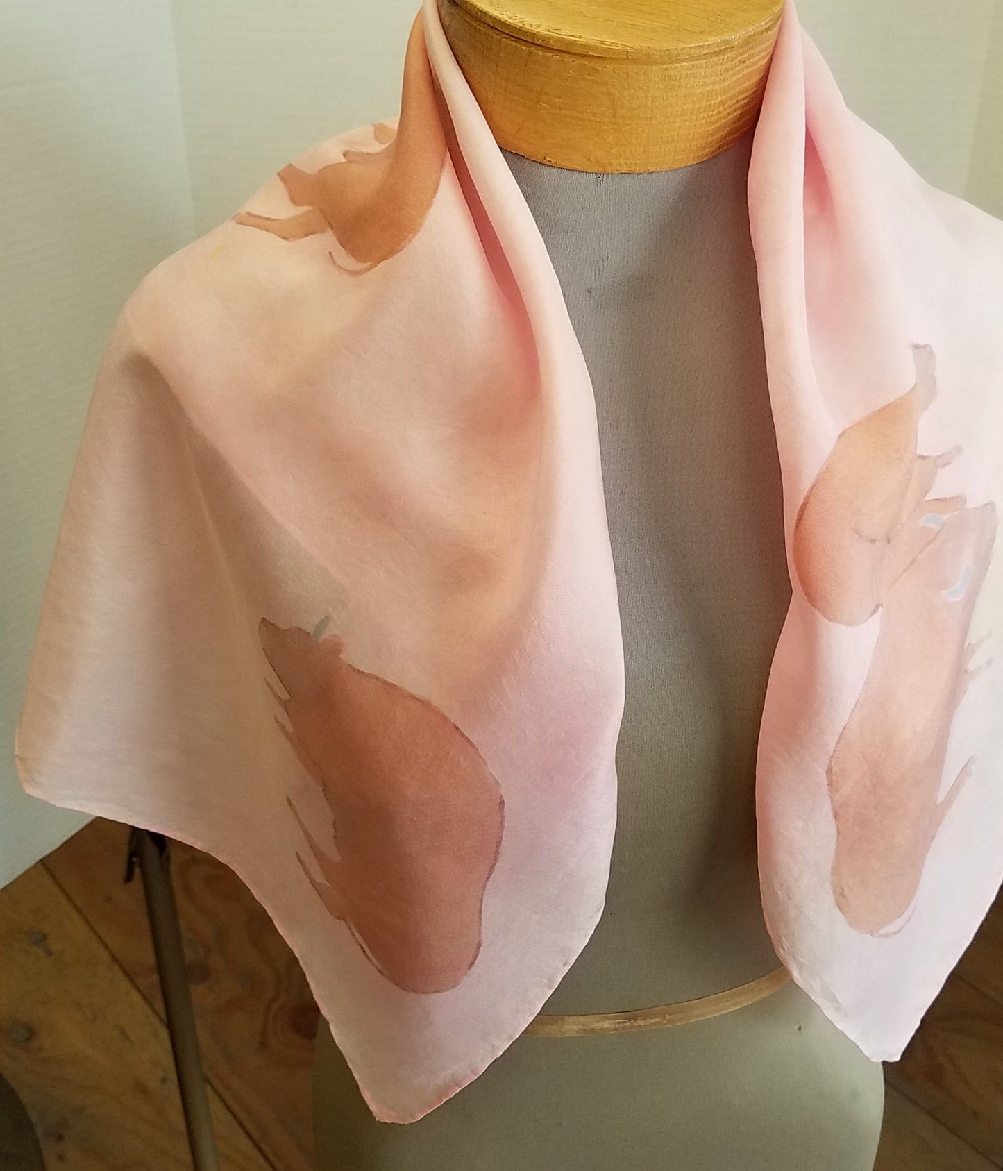 " Buffalo " Habotai Silk Shawl