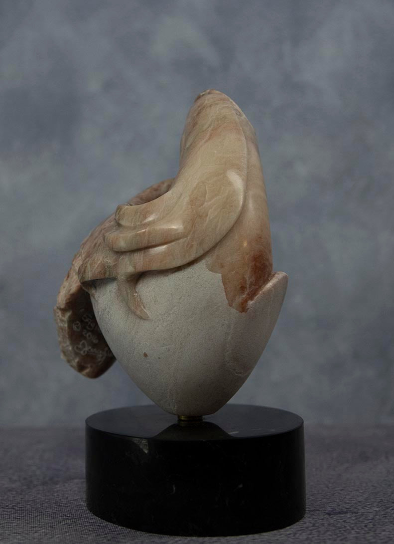 " Eagle Egg " Alabaster Sculpture