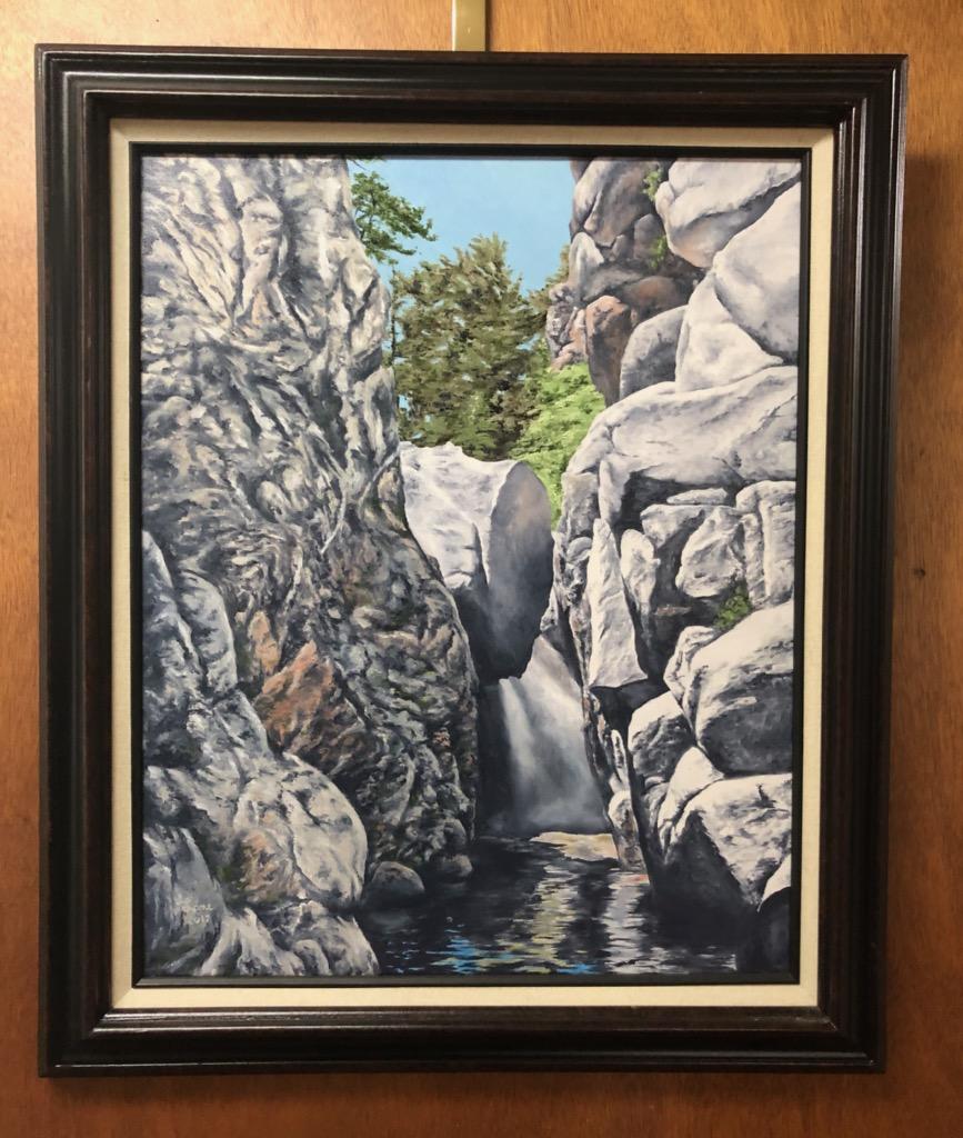 Hidden Water Falls Oil Painting