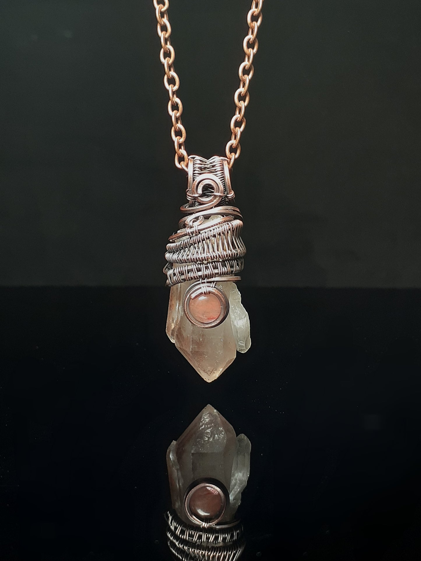 Lithium Quartz Point Pendant