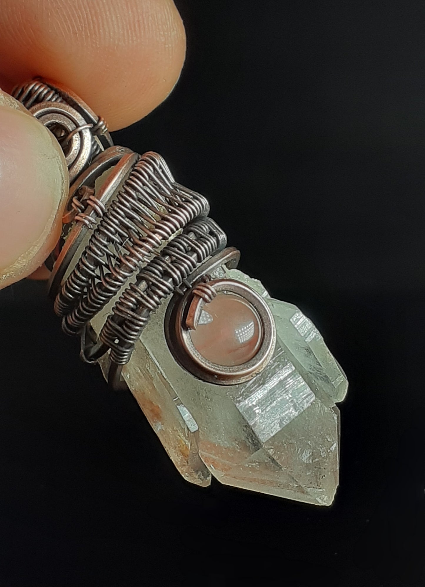 Lithium Quartz Point Pendant