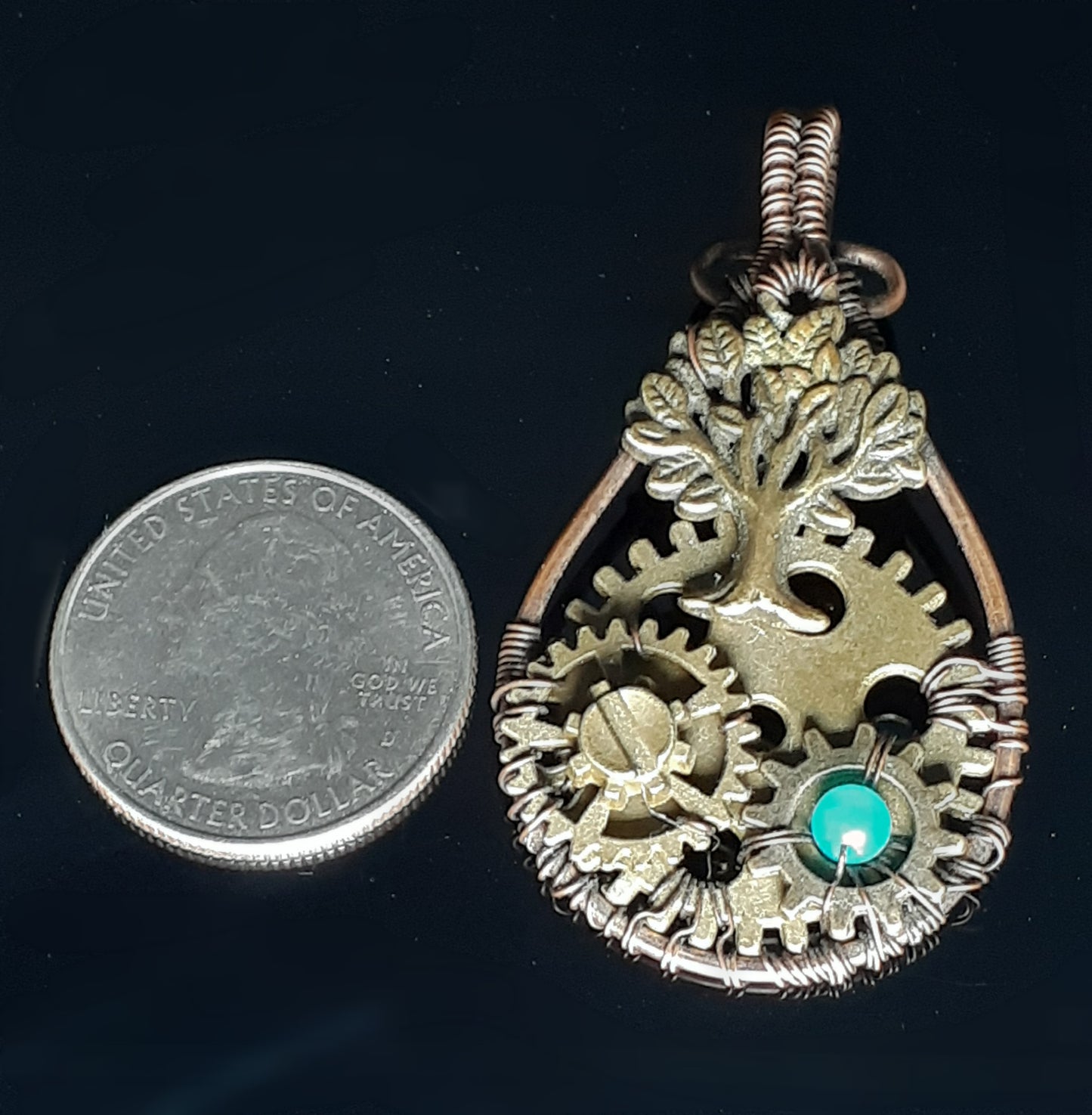 Steampunk Tree Pendant