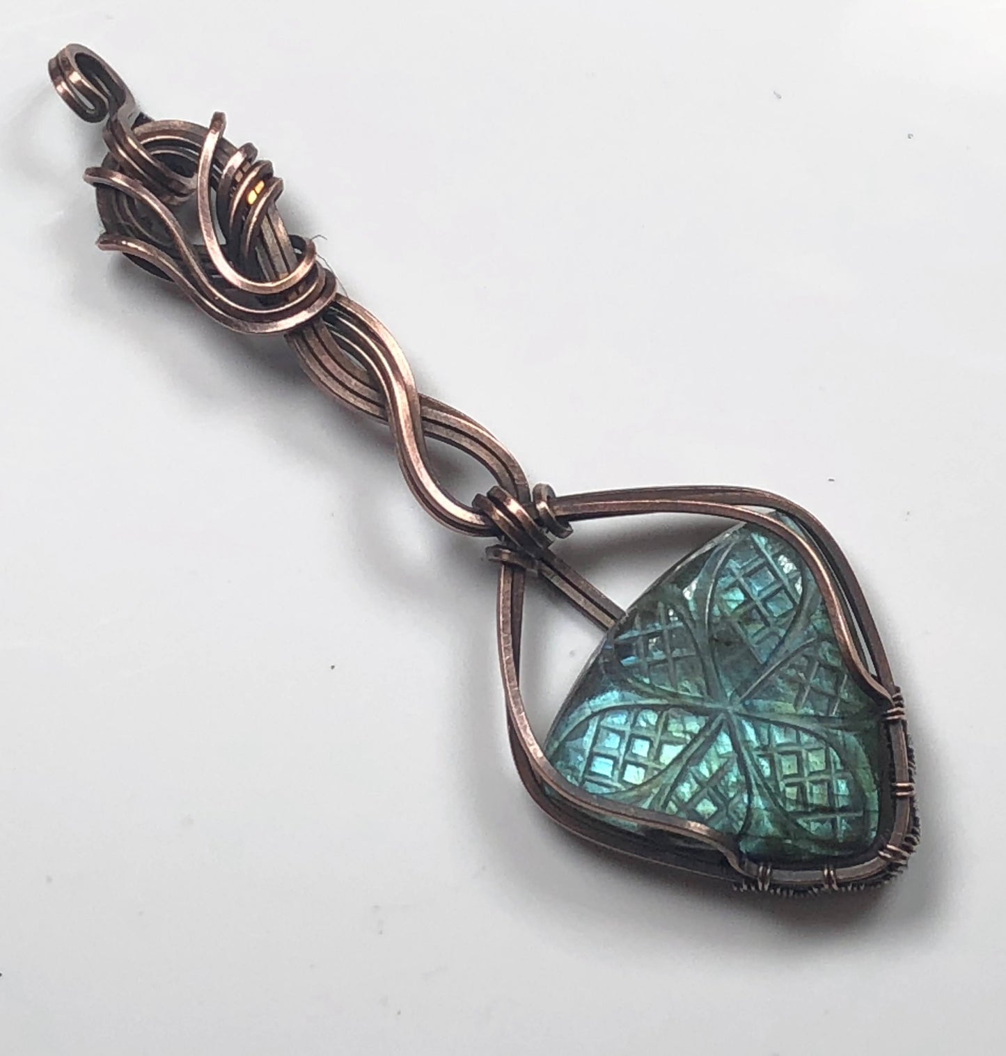 Carved Labradorite Pendant